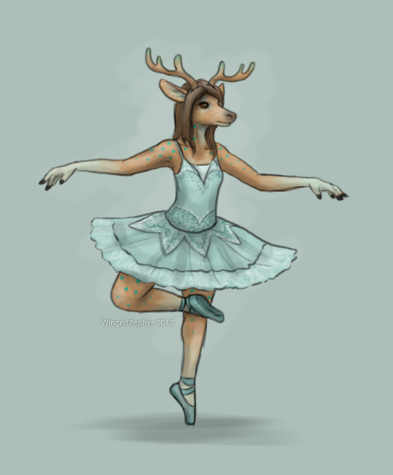 anthro ballerina ballet bottomwear classical_tutu clothing dance_shoes dancewear dancing dress en_pointe female footwear pointe_shoes retire_(ballet) second_position_arms_(ballet) shoes skirt solo standing tutu wingedzephyr deer mammal new_world_deer reindeer