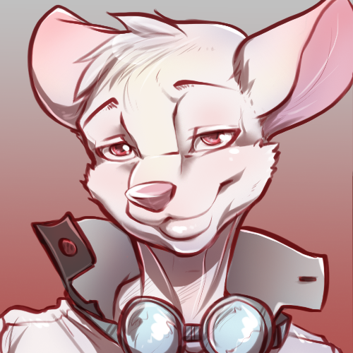 big_ears clothing coat eyewear goggles lab_coat male red_eyes smile smirk smug solo topwear potionmastercernun trenchbound isaac_(trenchbound) mammal murid murine rat rodent 1:1 2017 bust_portrait low_res portrait reaction_image