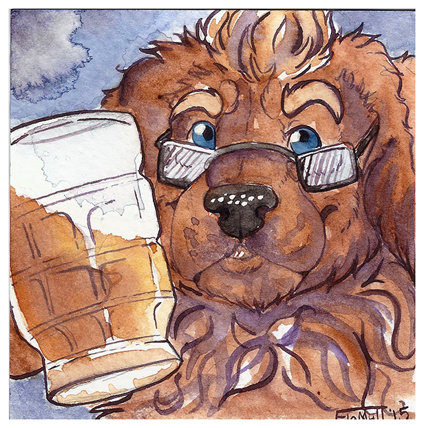 alcohol beer beer_stein beverage blue_eyes border cheers container cup dewlap_(anatomy) eyebrows eyewear facial_hair glasses jowls male neck_tuft simple_background solo stein tuft white_border flomutt devin_d_parlett canid canine canis domestic_dog mammal molosser mountain_dog newfoundland_dog icon traditional_media_(artwork)