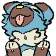 ambiguous_gender blue_body blue_fur brown_body brown_fur emoticon feral fur smile solo bloowolfy nintendo pokemon aries_(bloowolfy) canid canine generation_7_pokemon mammal pokemon_(species) rockruff shiny_pokemon 1:1 alpha_channel bust_portrait low_res portrait thumbnail female_(lore)