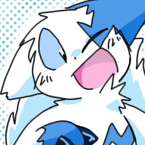 ambiguous_gender anthro black_nose blue_body blue_eyes blue_fur fur one_eye_closed open_mouth solo tail tongue white_body white_fur wink young saya nintendo pokemon generation_3_pokemon mammal pokemon_(species) shiny_pokemon zangoose 1:1 blue_theme low_res