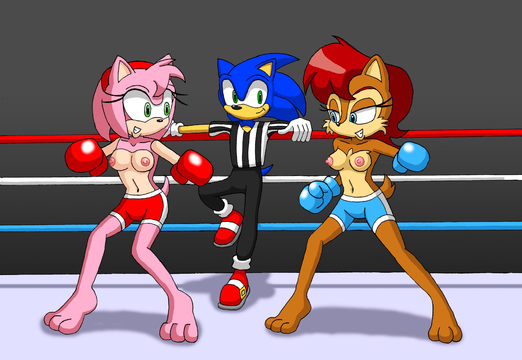 Topless sonic characters 4