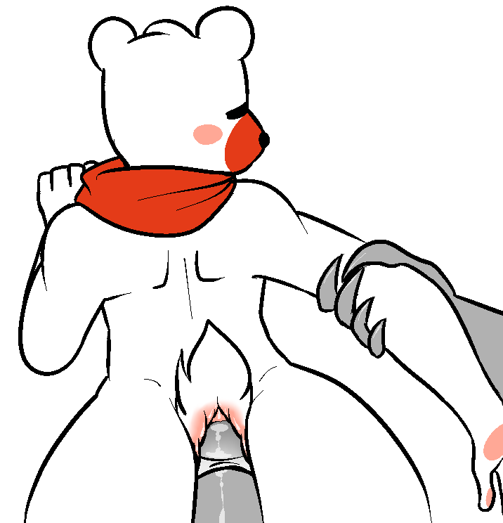 anal anthro butt clothing duo erection femboy fur genitals humanoid_genitalia humanoid_penis internal male male/male male_penetrated male_penetrating male_penetrating_male penetration penis sex simple_background white_background susuoro anonymous pudding_(s-f-d) bear mammal digital_media_(artwork)