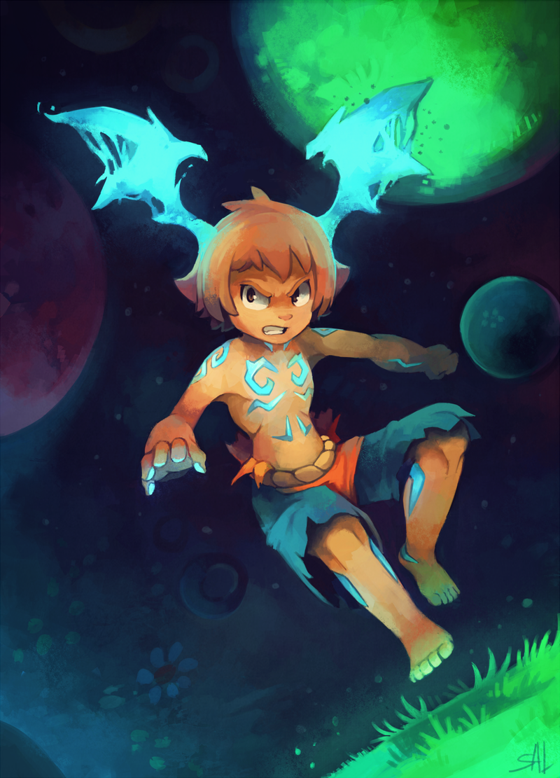 angry burns energy glowing grass magic magic_limbs magic_user male planet plant rock solo space tattoo wings salanchu ankama mythology wakfu yugo_(wakfu) demigod dragon eliatrope humanoid hybrid mammal mythological_creature mythological_scalie scalie digital_media_(artwork) digital_painting_(artwork) painting_(artwork)