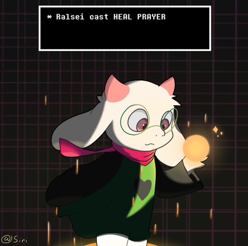 anthro casting_spell clothed clothing eyewear glasses heart_print holding_object horn long_ears looking_at_object magic_user male pink_scarf scarf simple_background solo white_body sirikakire deltarune undertale_(series) ralsei bovid caprine goat mammal digital_drawing_(artwork) digital_media_(artwork) low_res