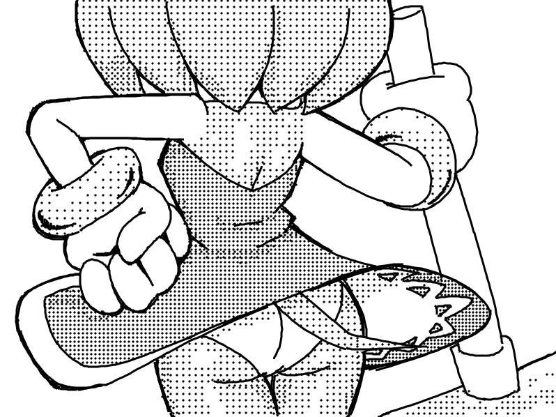 anthro backless_clothing backless_dress butt clothed clothing female gloves hammer handwear holding_hammer holding_object holding_tool holding_weapon panties panty_shot rear_view solo tools underwear upskirt weapon mario-grant sega sonic_the_hedgehog_(series) amy_rose eulipotyphlan hedgehog mammal 2022 dithering greyscale monochrome