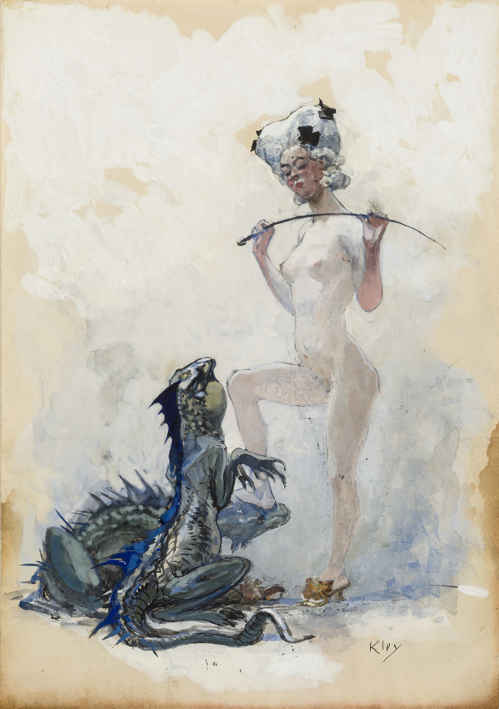 1910s ambiguous_gender aristocrat barely_visible_genitalia barely_visible_pussy bourgeois breasts clothing female feral footwear footwear_only genitals group mostly_nude navel nipples nude pussy riding_crop shoes shoes_only solo_focus suggestive tail trio whip heinrich_kley mythology dragon human lizard mammal mythological_creature mythological_scalie reptile scalie 1910 20th_century ancient_art