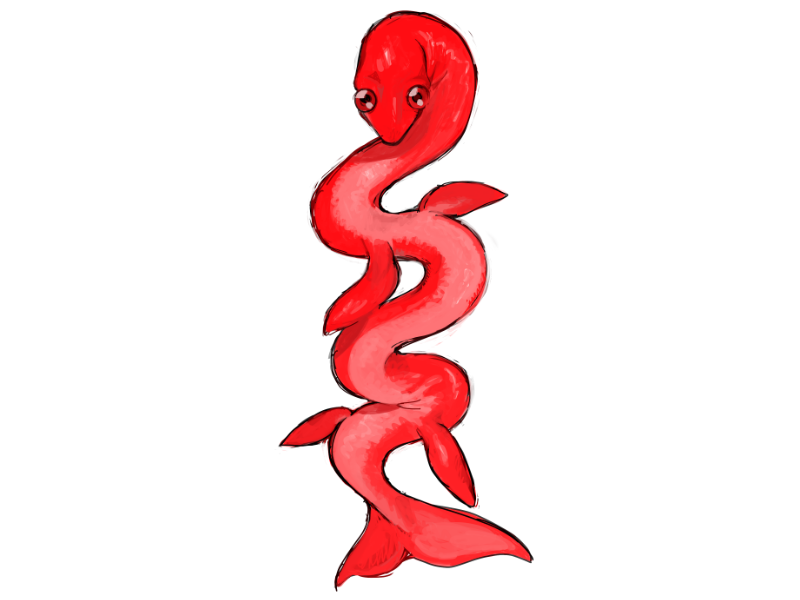 ambiguous_gender feral fin glistening glistening_body glistening_eyes red_body red_eyes serpentine simple_background solo tail tail_fin transparent_background yogurt200 heartlovepowertemple rabbitmaiden_softworks marine 4:3 alpha_channel official_art