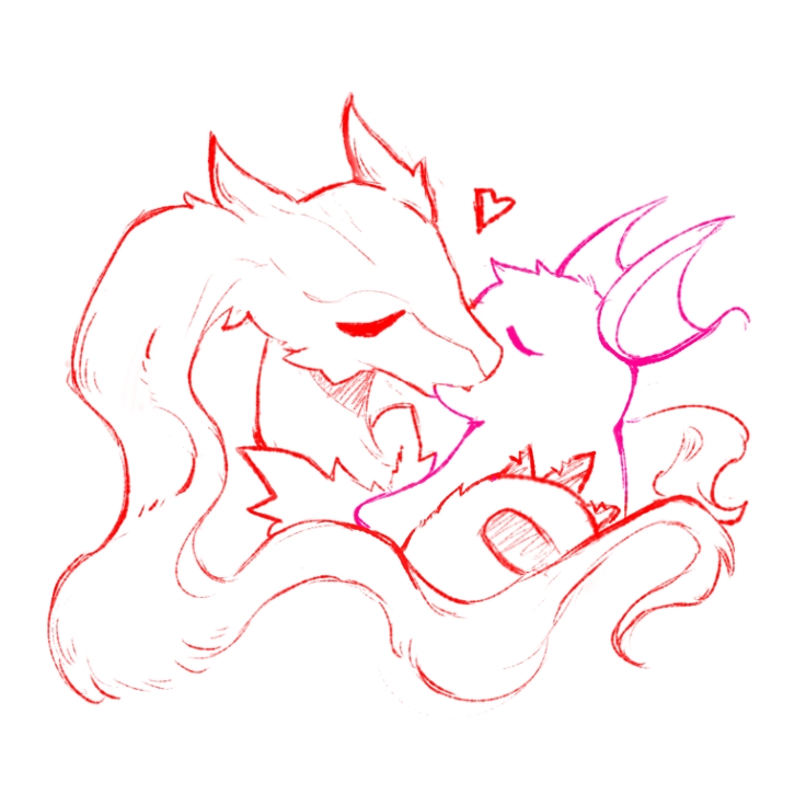 ambiguous/ambiguous ambiguous_gender anthro claws duo eyes_closed fangs fur heart_symbol hug kissing romantic romantic_couple size_difference teeth heavenlee mythology nintendo pokemon dragon furred_dragon furred_scalie generation_1_pokemon generation_5_pokemon legendary_pokemon mythological_creature mythological_scalie pokemon_(species) raichu reshiram scalie 1:1 2025 monochrome red_and_white sketch