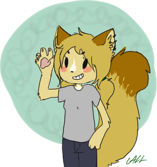 anthro blonde_hair blush ear_piercing female fluffy fluffy_tail gesture grin hair piercing pigtails ring smile solo tail waving sourmagic levi_kyros domestic_cat felid feline felis mammal valta alpha_channel low_res