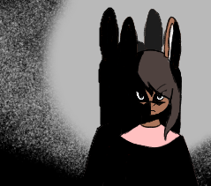 angry anthro black_background brown_body brown_fur clothing fur grey_background male meme_face pink_clothing pink_shirt pink_topwear shadow shadow_face shirt simple_background solo topwear yeahimde4d janis_(twang) lagomorph leporid mammal rabbit low_res meme thumbnail