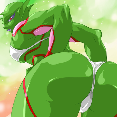 breasts butt clothed clothing crossgender female looking_at_viewer looking_back mtf_crossgender skimpy solo unknown_artist dragon_ball dragon_ball_z piccolo humanoid namekian 1:1 low_res