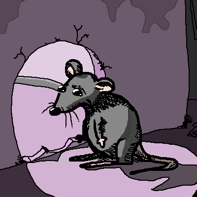 ambiguous_gender anthro beady_eyes belly black_eyes black_nose fingers fur grey_body grey_fur inside micro nude overweight semi-anthro shadow side_view snout solo standing tail whiskers 4chan_anon mammal murid murine rat rodent 1:1 2024 aliasing binary_drawing cel_shading digital_drawing_(artwork) digital_media_(artwork) full-length_portrait low_res oekaki portrait shaded