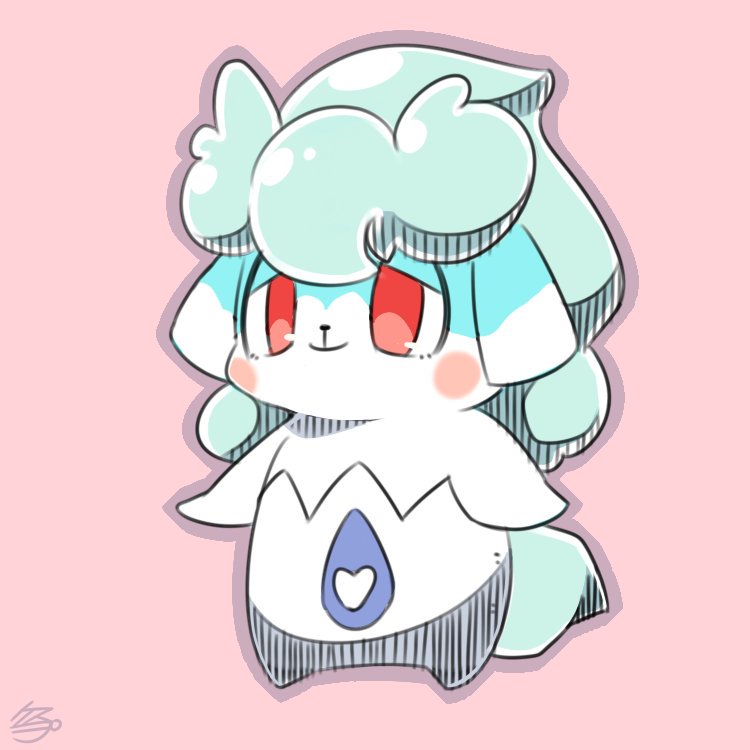 anthro blue_body blue_fur clothing fur looking_at_viewer male panties red_eyes simple_background solo underwear white_body white_fur pu_sukebe himitsu_no_cocotama parine cocotama 1:1