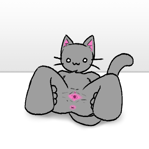 anthro anus female fur genitals grey_body looking_at_viewer nude owo presenting presenting_anus presenting_pussy pussy solo spread_legs spread_pussy spreading whiskers e-rar403 felid feline mammal 1:1 digital_media_(artwork) low_res