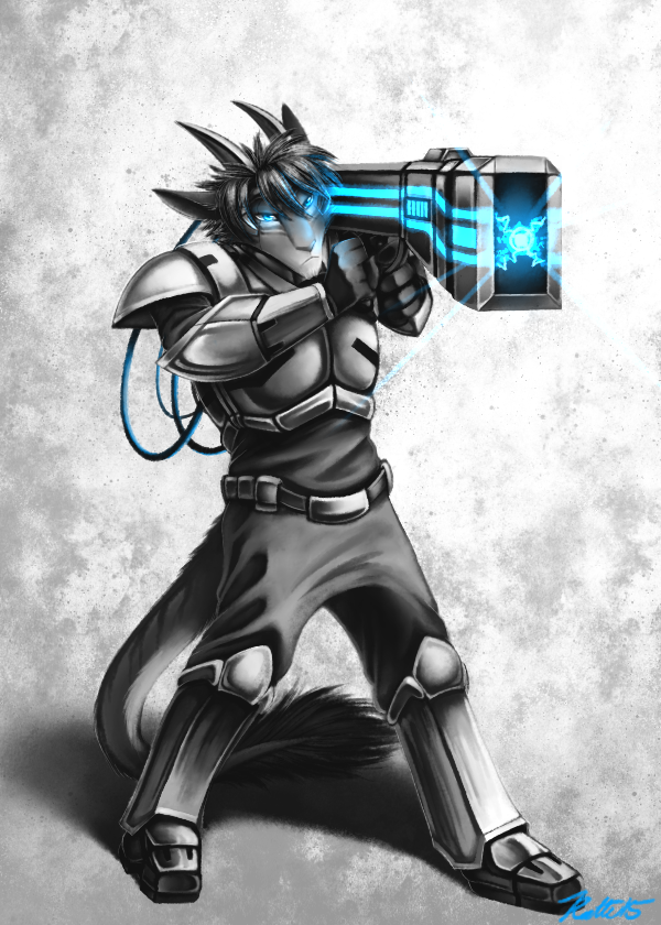 abstract_background anthro armor blue_eyes clothed clothing hair horn machine male simple_background solo weapon conditional_dnp ratte legacy_(ratte) photon_(ratte) android ratteguhn ratteguhncat robot temperate_rainforest_ratteguhn 2015 digital_media_(artwork)