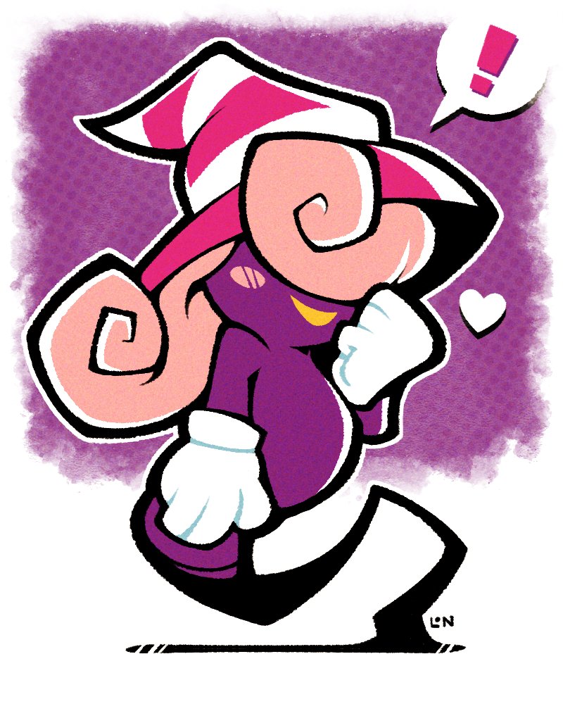 blush clothing female gloves hair handwear hat headgear headwear heart_symbol legless lipstick long_hair makeup not_furry pink_hair purple_body simple_background smile solo legendofnerd mario_bros nintendo paper_mario paper_mario:_the_thousand_year_door vivian_(mario) ghost humanoid shadow_siren spirit 4:5 signature