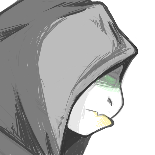 anthro clothed clothing hood male side_view simple_background solo white_background inkyfrog teenage_mutant_ninja_turtles spike_(tmnt) reptile scalie turtle 1:1 2018 headshot_portrait icon low_res partially_colored portrait