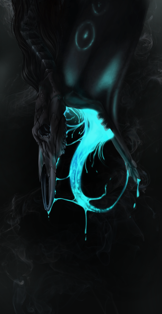 abstract_background ambiguous_gender bodily_fluids glowing saliva simple_background smoke solo tongue blackpassion777 mythology dragon monster mythological_creature mythological_scalie scalie dark_theme hi_res