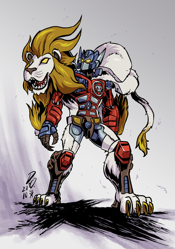 claws fur machine male mane maximal_insignia solo white_body white_fur yellow_eyes weremole_(artist) beast_wars_ii hasbro takara_tomy transformers transformers:_beast_wars lio_convoy felid lion mammal maximal pantherine robot 2010