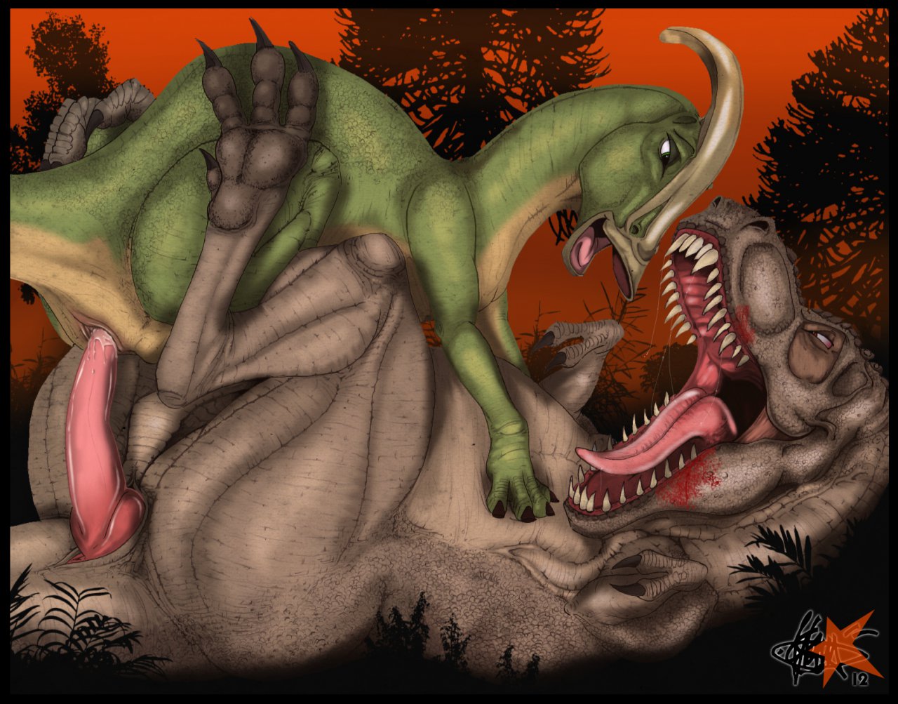 динозавр трахает девку фото 8
