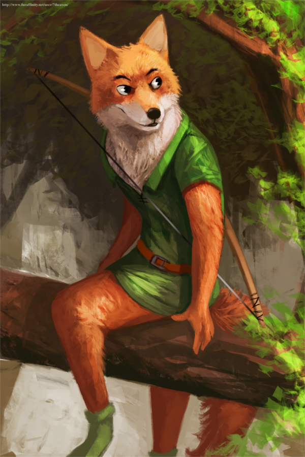 anthro belt black_nose bow_(weapon) clothed clothing footwear fur leaf male orange_body orange_fur plant ranged_weapon shirt solo topwear tree tunic weapon white_body white_fur 7theaven disney robin_hood_(disney) robin_hood canid canine fox mammal red_fox true_fox 2016 2:3