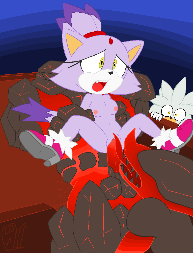 anthro breasts cuckold duo female genitals lava_skin male male/female penetration pussy rock spying vaginal vaginal_penetration volcanic snailbail22 sega sonic_the_hedgehog_(series) blaze_the_cat iblis silver_the_hedgehog domestic_cat eulipotyphlan felid feline felis hedgehog mammal