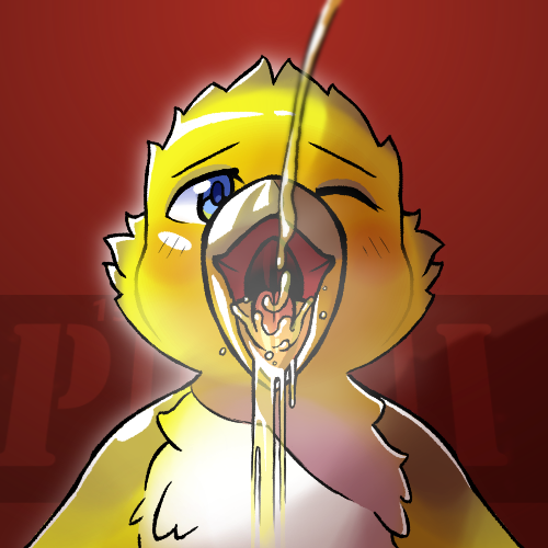 ahegao beak bedroom_eyes blue_eyes blush blush_lines bodily_fluids feather_tuft feathers feral genital_fluids looking_pleasured male mouth_shot narrowed_eyes one_eye_closed open_mouth peeing seductive solo steam steamy_breath throat tongue tuft urine urine_in_mouth urine_stream watersports yellow_body yellow_feathers periodic xander_(periodic) avian bird finch oscine passerine saffron_finch tanager 1:1 low_res