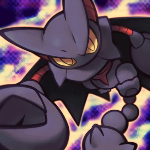 abstract_background ambiguous_gender claws feral looking_at_viewer purple_body reaching simple_background solo stare textured_background yellow_eyes zaikudo nintendo pokemon generation_4_pokemon gliscor pokemon_(species) 1:1 2010 digital_media_(artwork) low_res source_request