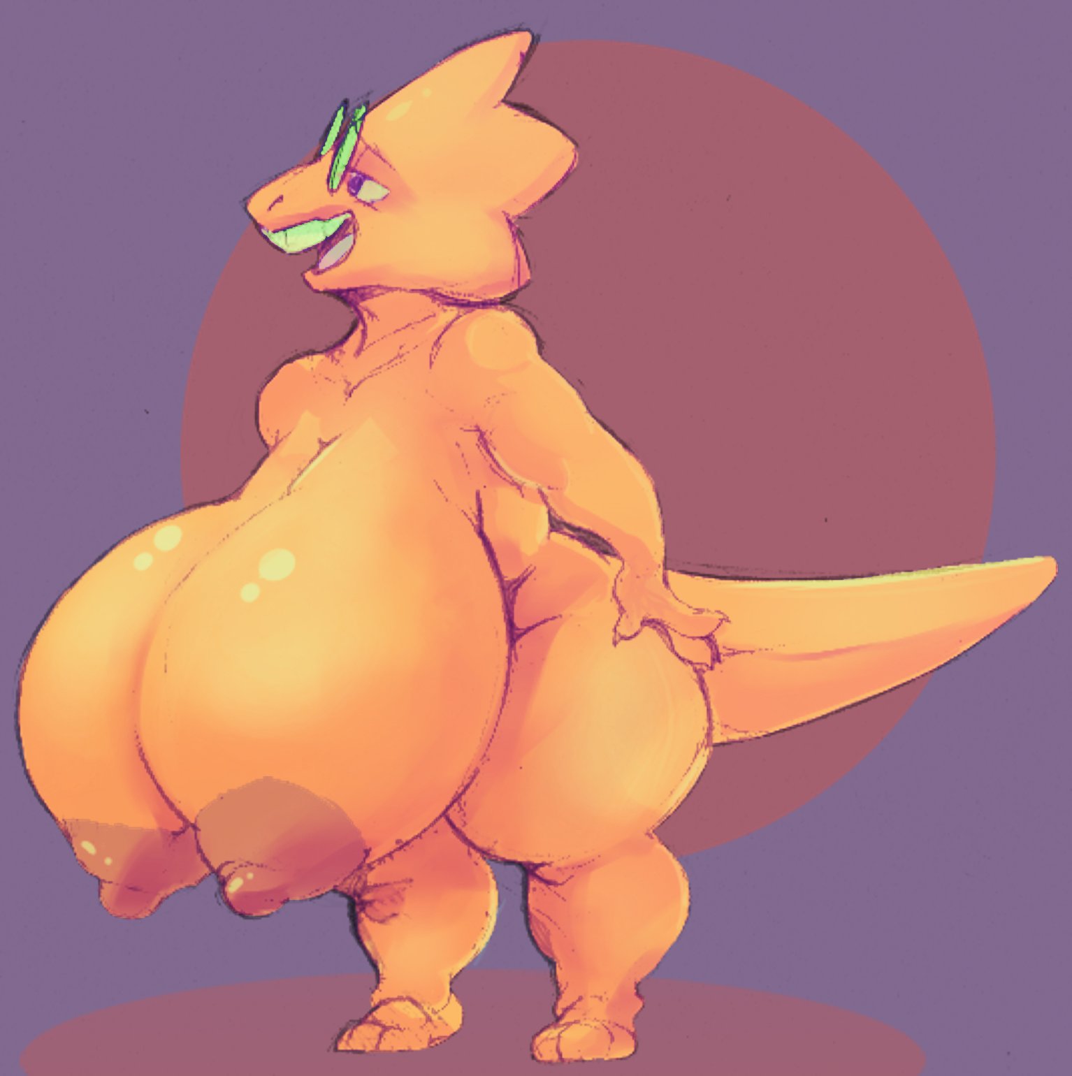Rule 34 Alphys Areolae Gigantic Areola Gigantic Breasts Glasses Hands 2981
