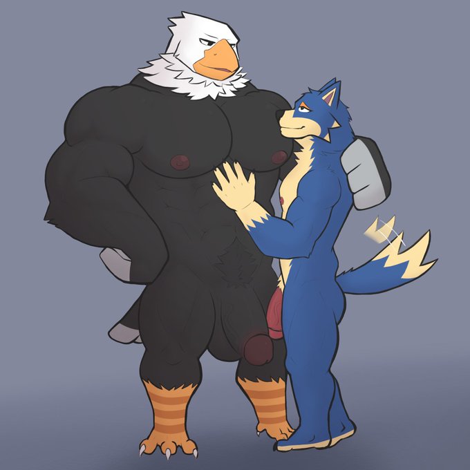 age_difference anthro balls beak big_penis duo feathers fur genitals imminent_sex male male/male muscular muscular_anthro muscular_male nipples non-mammal_balls non-mammal_nipples nude pecs penis size_difference thick_penis arexo animal_crossing nintendo apollo_(animal_crossing) wolfgang_(animal_crossing) accipitrid accipitriform avian bald_eagle bird canid canine canis eagle mammal sea_eagle wolf 1:1