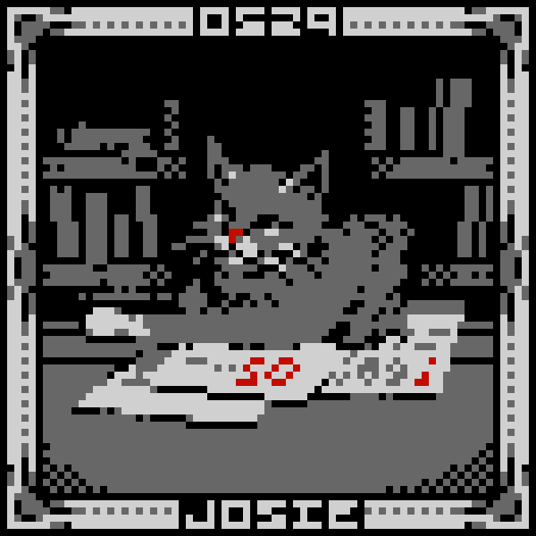 16-bit black_background bookshelf border countershade_face countershading female feral furniture gloves_(marking) grey_background grey_border grey_text lying lying_on_ground markings number on_ground paper pointy_ears prick_ears red_nose simple_background solo text whiskers finlaldithering scp_foundation scp-529 domestic_cat felid feline felis mammal tabby_cat 1:1 character_name digital_media_(artwork) english_text partially_colored pixel_(artwork) restricted_palette