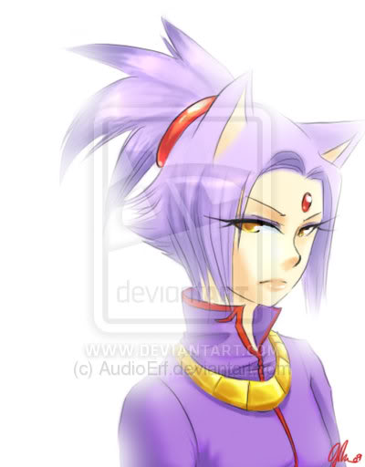 alternate_species amber_eyes female hair looking_at_viewer ponytail purple_hair simple_background solo white_background audioerf sega sonic_the_hedgehog_(series) blaze_the_cat animal_humanoid cat_humanoid felid felid_humanoid feline feline_humanoid humanoid mammal mammal_humanoid