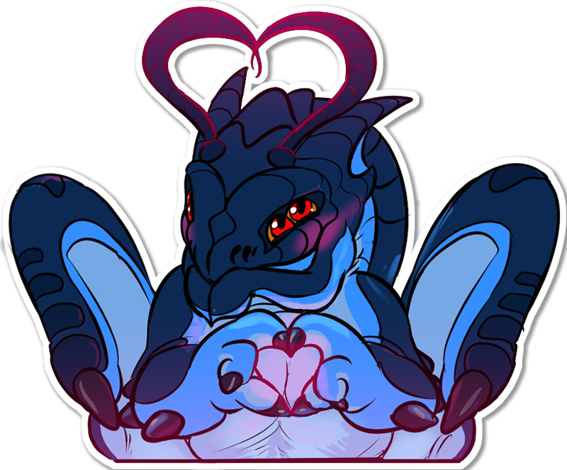 ambiguous_gender anthro claws heart_symbol love mandibles solo sticker wings zhag mythology arthropod dragon hybrid insect mythological_creature mythological_scalie scalie xiin_(species) alpha_channel