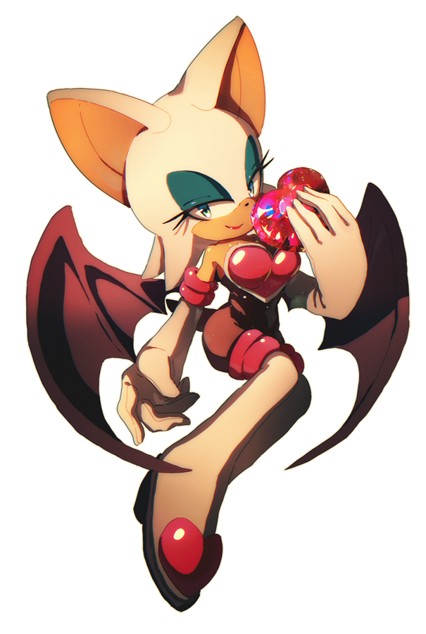 anthro blue_eyes boots breasts clothing diamond_(gem) eyeshadow female footwear fur gem gloves handwear lipstick makeup membrane_(anatomy) membranous_wings shoes solo white_body white_fur wings icen-hk sega sonic_the_hedgehog_(series) rouge_the_bat bat mammal alpha_channel