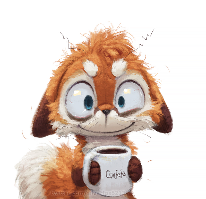 anthro beverage big_eyes big_pupils caffeinated chibi coffee coffee_mug container cup eye_twitch fluffy front_view fur holding_beverage holding_container holding_cup holding_mug holding_object looking_at_viewer male male_anthro mug nude painterly pupils simple_background smile solo standing text text_on_coffee_mug the_truth tired tuft whiskers white_background wide_eyed silverfox5213 big_nug canid canine fox mammal red_fox true_fox 2023 digital_media_(artwork) digital_painting_(artwork) english_text reaction_image url