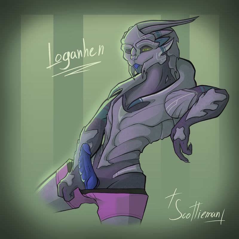 animal_genitalia blue_penis blue_tongue clothed clothing erection genital_slit genitals glowing glowing_eyes leaning male one_eye_closed partially_clothed penis solo tongue tongue_out undressing wink scottieman bioware electronic_arts mass_effect loganhen alien turian 1:1 2016