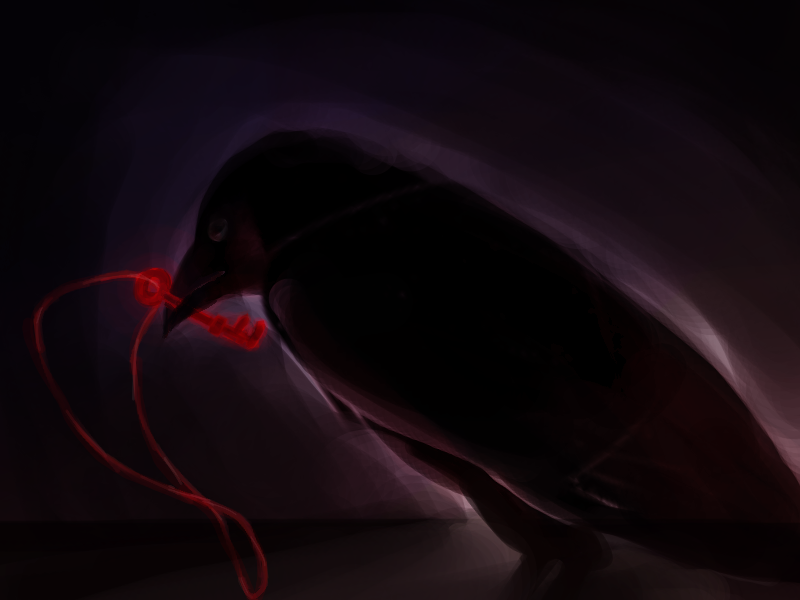 ambiguous_gender beak black_body black_eyes feral key red_string solo string wings hooki sci-hub avian bird corvid corvus_(genus) oscine passerine raven 4:3