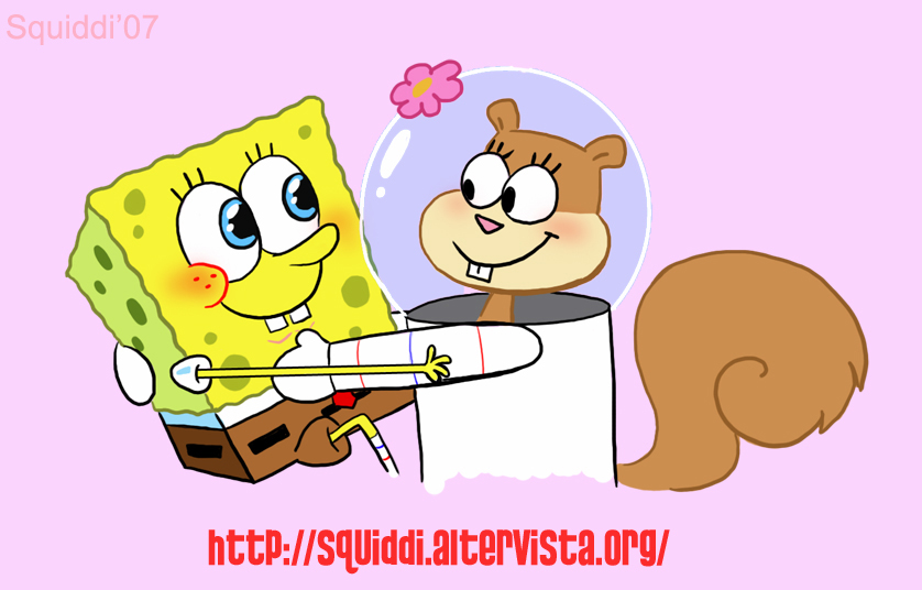 anthro beach blush bottomwear buckteeth clothed clothing diving_helmet diving_suit duo eye_contact female flower hug looking_at_another male male/female necktie on_model pants pink_background plant seaside simple_background smile sponge sunset teeth text topwear water stepanda nickelodeon spongebob_squarepants sandy_cheeks spongebob_squarepants_(character) mammal marine rodent sciurid sea_sponge tree_squirrel 2007 artist_name digital_drawing_(artwork) digital_media_(artwork) url