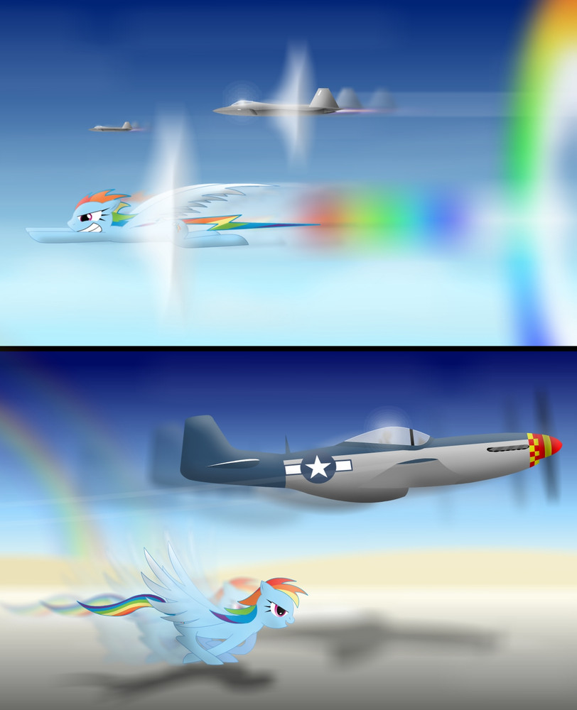 aircraft airplane blue_body blue_feathers blue_fur cutie_mark f-22 feathered_wings feathers female feral fur group hair jet multicolored_hair purple_eyes quadruped rainbow_hair sonic_rainboom tail vehicle wings pedro992 friendship_is_magic hasbro my_little_pony mythology p-51 rainbow_dash_(mlp) dinosaur dromaeosaurid equid equine f-22_raptor mammal mythological_creature mythological_equine p-51_mustang pegasus prehistoric_species reptile scalie theropod 2011