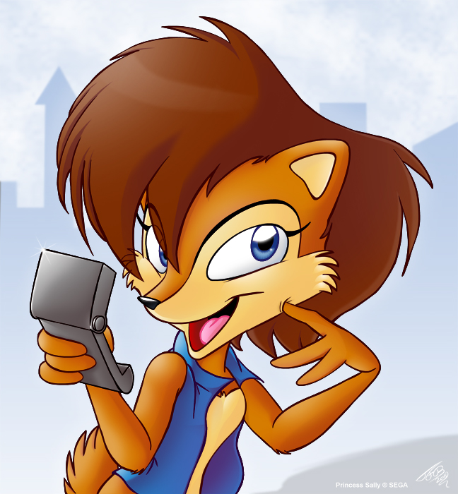 abstract_background anthro blue_eyes brown_body brown_fur brown_hair female fur hair looking_at_viewer open_mouth simple_background solo tobibrocki archie_comics sega sonic_the_hedgehog_(archie) sonic_the_hedgehog_(comics) sonic_the_hedgehog_(satam) sonic_the_hedgehog_(series) nicole_(computer) sally_acorn chipmunk ground_squirrel mammal rodent sciurid 2011 signature