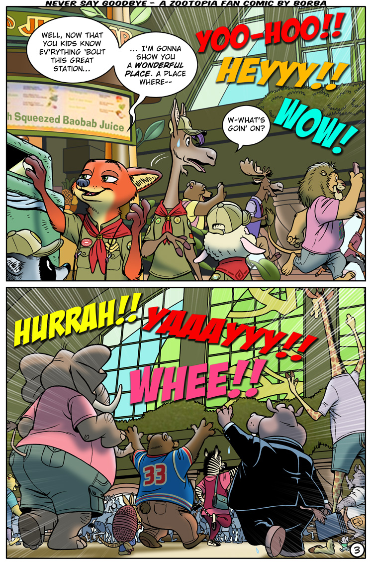 3_toes anthro barefoot clothed clothing dialogue feet female fully_clothed fur group hat headgear headwear inside male orange_body orange_fur soles speech_bubble text toes window borba disney zootopia barry_dicaprio francine_pennington jeremy_(zootopia) nick_wilde bear bovid canid canine caprine common_hippopotamus deer elephant elephantid equid equine felid fox giraffe giraffid hippopotamid lion mammal moose mouse murid murine new_world_deer pantherine proboscidean procyonid raccoon red_fox rodent sheep true_fox zebra 2021 comic english_text