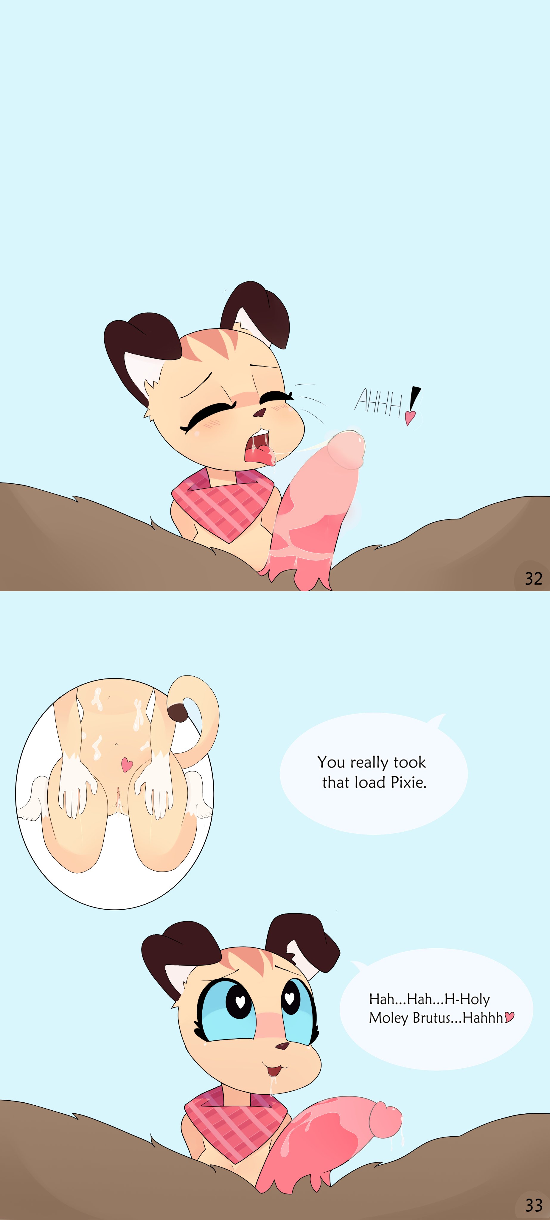 Close up of Brutus's face with desire