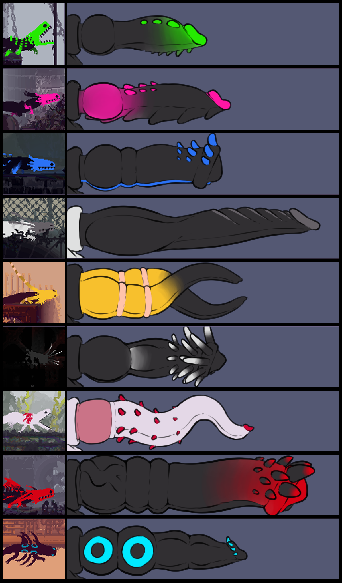 Strawberry lizard rain world