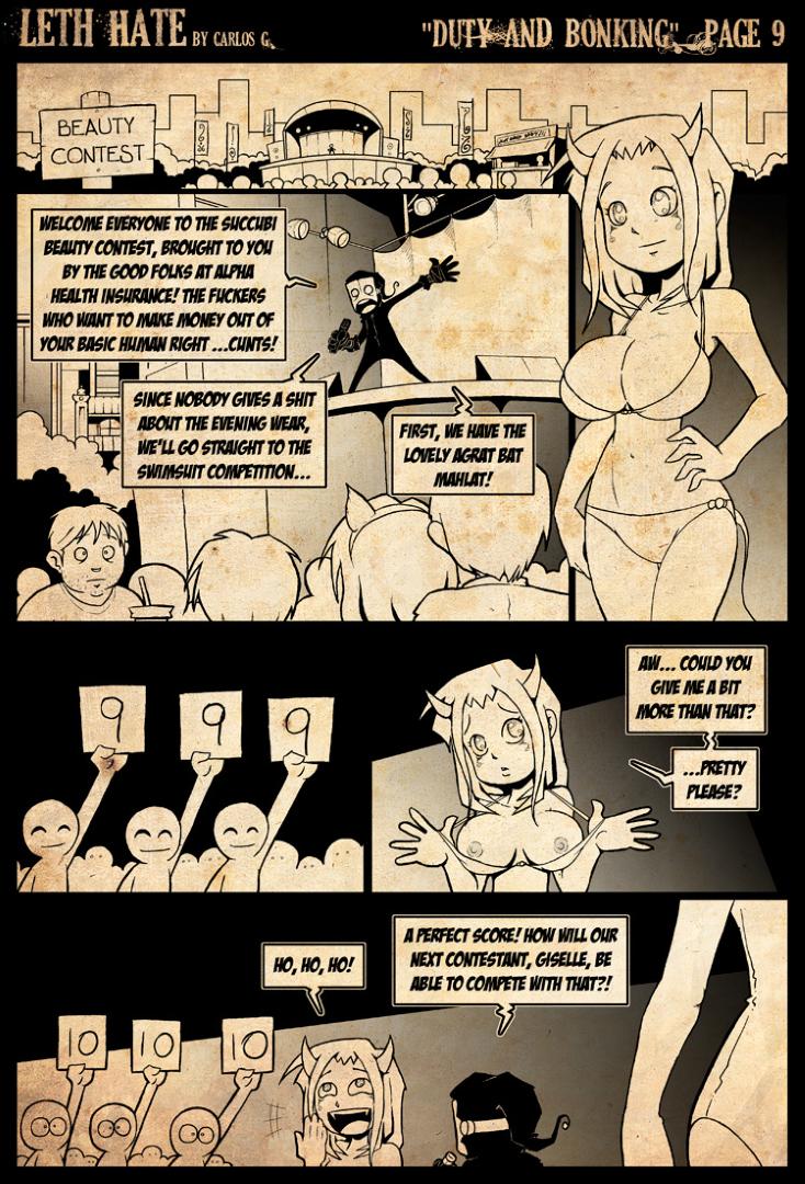 big_breasts breasts camera_flash contest female group male not_furry points profanity text carlos_g giselle demon comic english_text