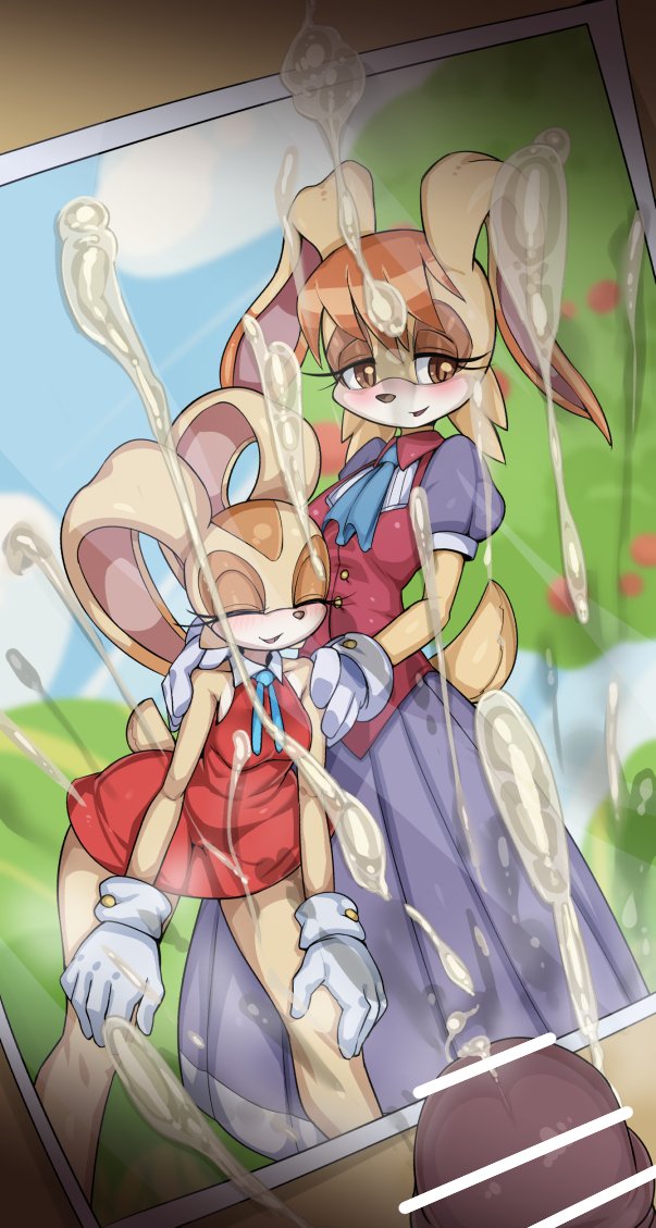 age_difference anthro bodily_fluids breasts censor_bar cum cum_on_photo cum_on_picture duo female genital_fluids genitals ineffective_censorship male mature_female older_female penis photo younger_female pochincoff sega sonic_the_hedgehog_(series) cream_the_rabbit vanilla_the_rabbit lagomorph leporid mammal rabbit censored daughter_(lore) mother_(lore) mother_and_child_(lore) mother_and_daughter_(lore) parent_(lore) parent_and_child_(lore) parent_and_daughter_(lore)