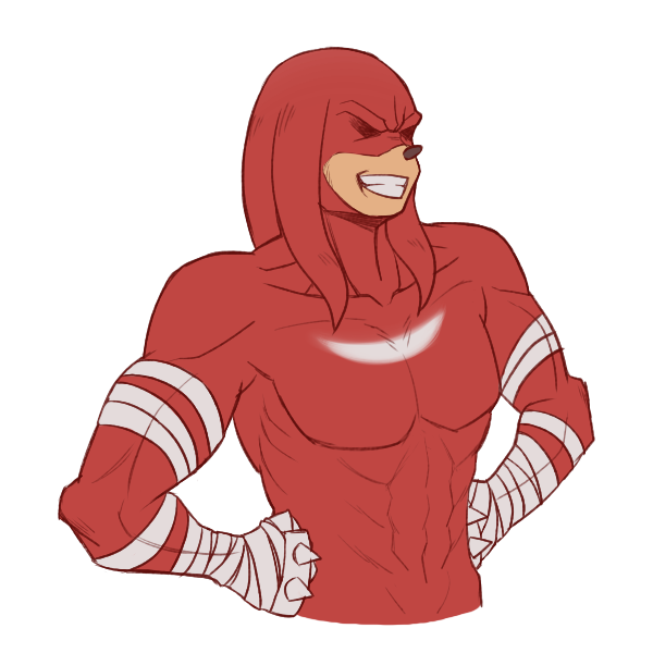 anthro male muscular muscular_anthro muscular_male nude red_body red_skin simple_background smile solo transparent_background zelen my_hero_academia sega sonic_boom sonic_the_hedgehog_(series) knuckles_the_echidna echidna mammal monotreme 1:1 alpha_channel