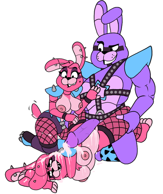 anthro big_breasts big_penis bodily_fluids bonnet breasts clothed clothing cum cum_covered ejaculation female genital_fluids genitals group headgear headwear legwear machine male male/female messy nude partially_clothed penis piercing shoulder_pads simple_background stockings transparent_background trio windstand five_nights_at_freddy's freddy_in_space_3 scottgames fan_character fanmade_design_glamrock_bonnie glamrock_bonnet_(fnaf) glamrock_bonnie_(fnaf) animatronic humanoid lagomorph leporid mammal rabbit robot alpha_channel digital_media_(artwork)