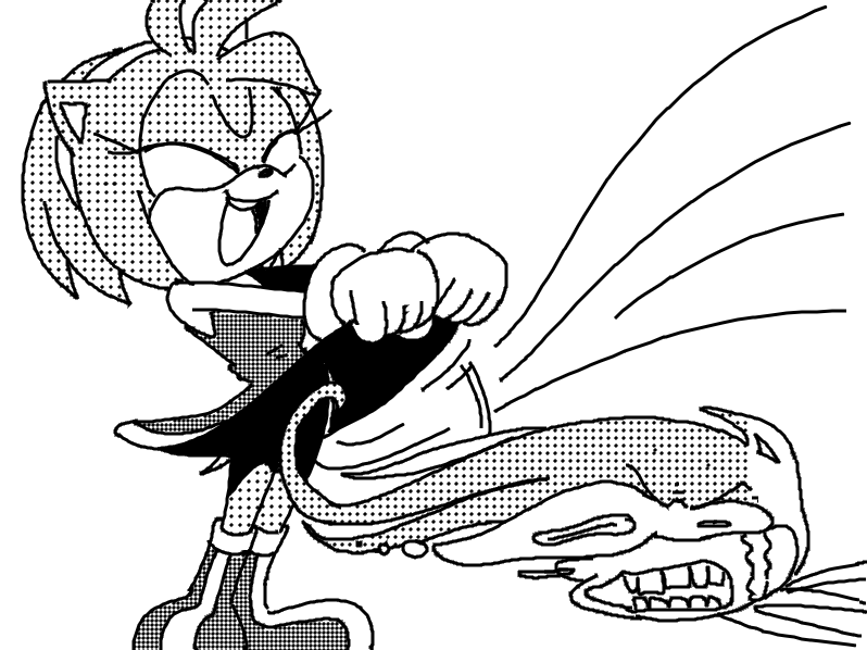 accessory anthro bodily_fluids bottomwear clothed clothing clothing_lift duo female flashing gloves handwear headband humor male open_mouth open_smile skirt skirt_lift smile sucked_in tears thin_thighs mario-grant sega sonic_the_hedgehog_(series) amy_rose sonic_the_hedgehog eulipotyphlan hedgehog mammal 2022 dithering greyscale monochrome