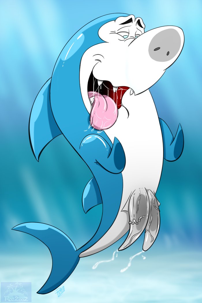 animal_genitalia bodily_fluids claspers cum feral genital_fluids genitals looking_pleasured male multi_genitalia multi_penis nude penis saliva saliva_string simple_background solo vein veiny_penis rcc2002 hanna-barbera jabberjaw jabberjaw_(character) fish great_white_shark mackerel_shark marine shark white_shark 2018 2:3